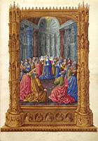 La Pentecote (Les tres riches heures du Duc de Berry, des Freres Limbourg)